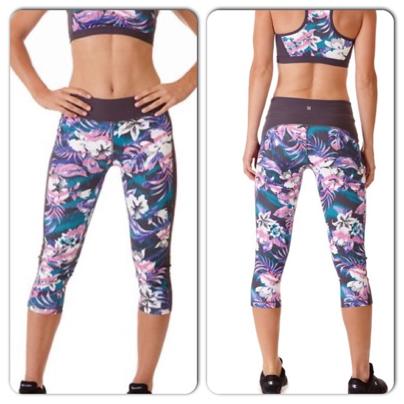 SOLD!💖 NWT Ki Pro Performance Tropical Print Grey - Picture 6 of 6
